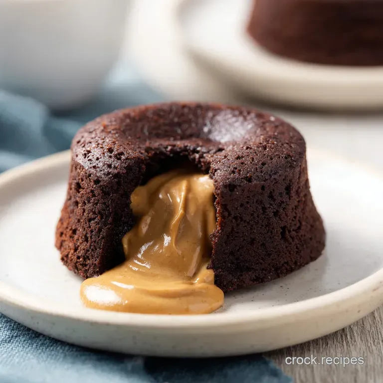 Chocolate Peanut Butter Lava Cake: Rich and Molten