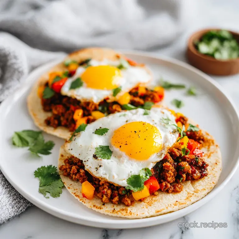 Chorizo and Egg Breakfast Tacos