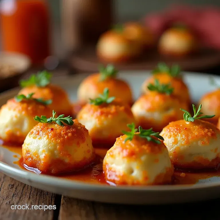 The Ghost Bomb Pockets Fiery Chorizo Smoked Gouda Bites presentation