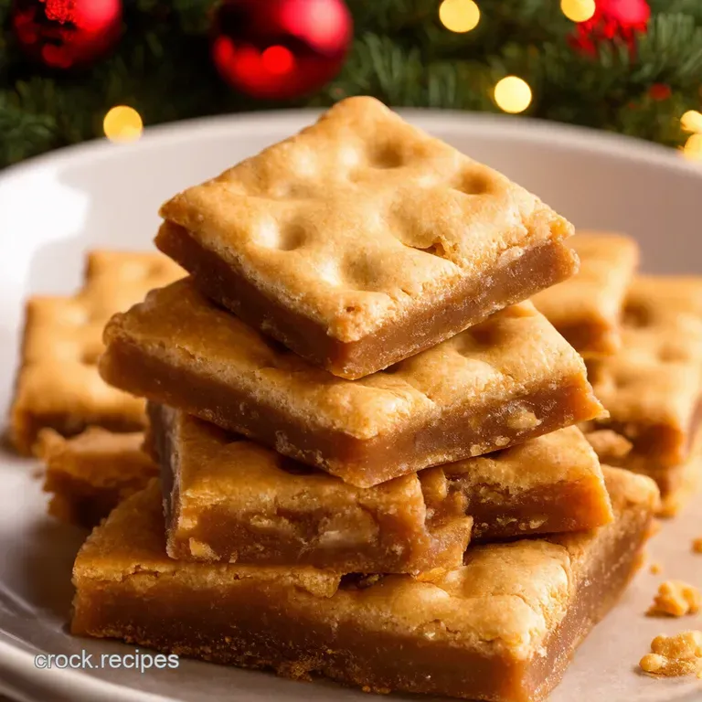 Christmas Crack the Ultimate Saltine Toffee presentation