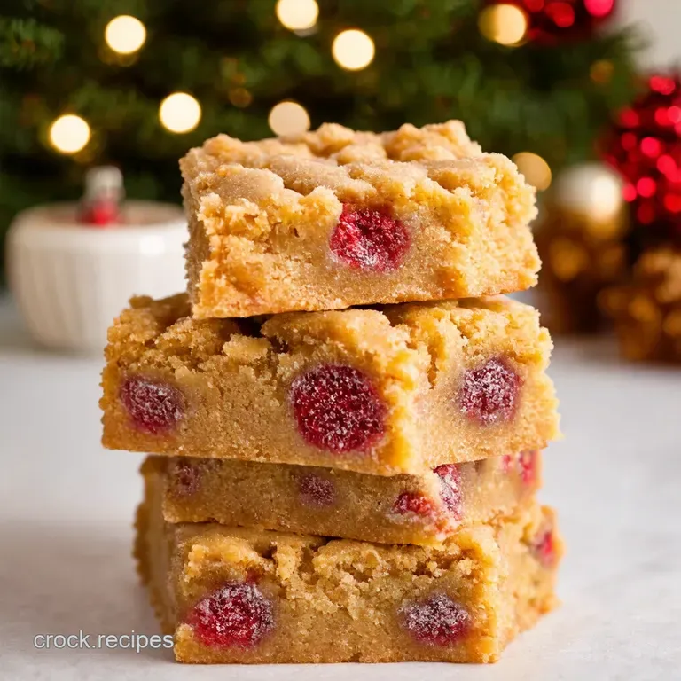 Christmas Sugar Cookie Dream Bars presentation