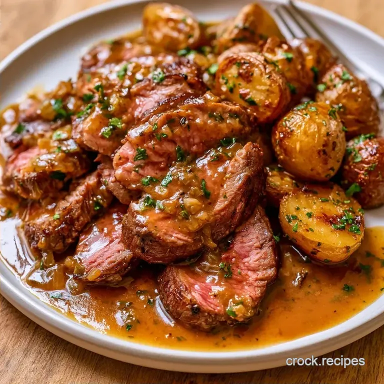 Chuck Roast Steak with Potatoes in 4 Hours