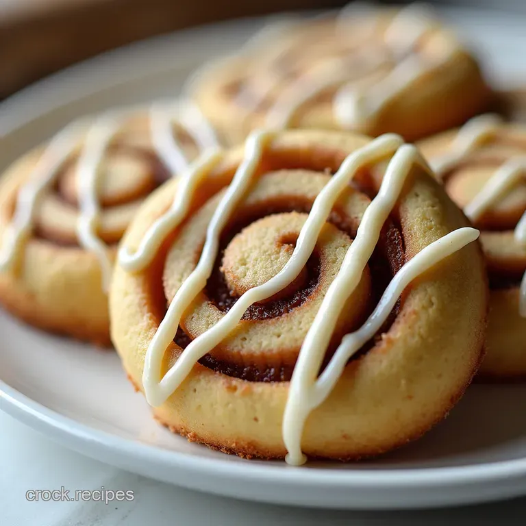 Cinnamon Swirl Heaven SoftBaked Cinnamon Roll Sugar Cookies with Cream Cheese Drizzle