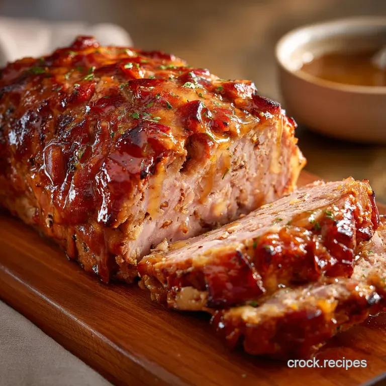 Ham Loaf: the Sticky Classic Baked Recipe with Tangy Brown Sugar Glaze presentation