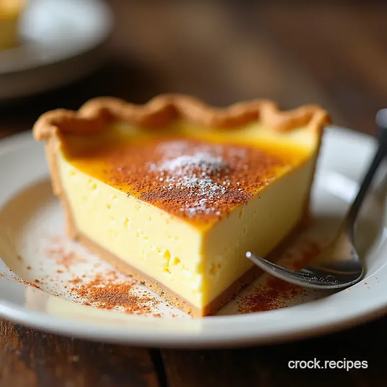 The Spiced Perfection Classic Homemade Eggnog Custard Pie