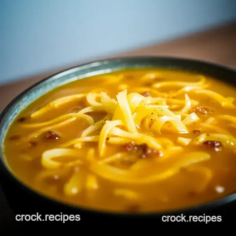 Classic French Onion Soup: a Warm Cheesy Delight presentation