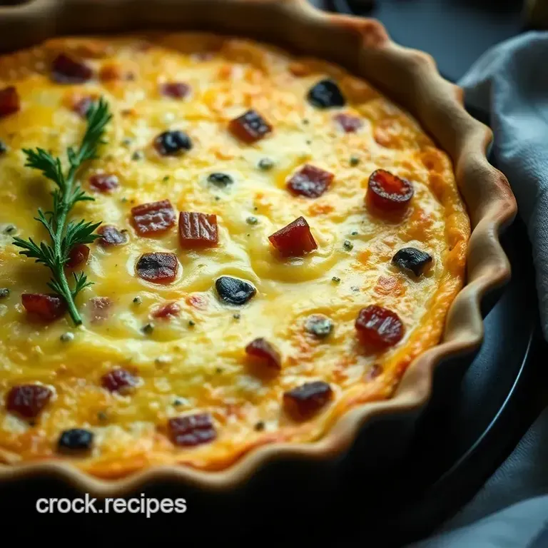 Classic French Quiche Lorraine: a Savory Slice of Elegance presentation