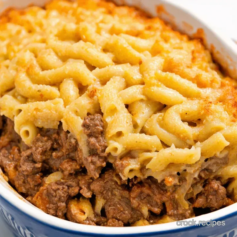 Classic Ground Beef Noodle Casserole