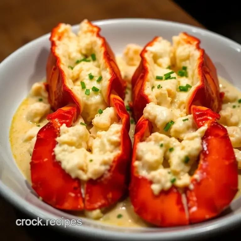 Classic Lobster Thermidor: A Decadent Delight presentation