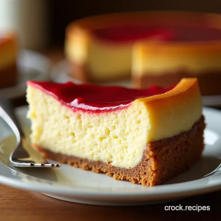 The Unflappable Classic New York Cheesecake presentation