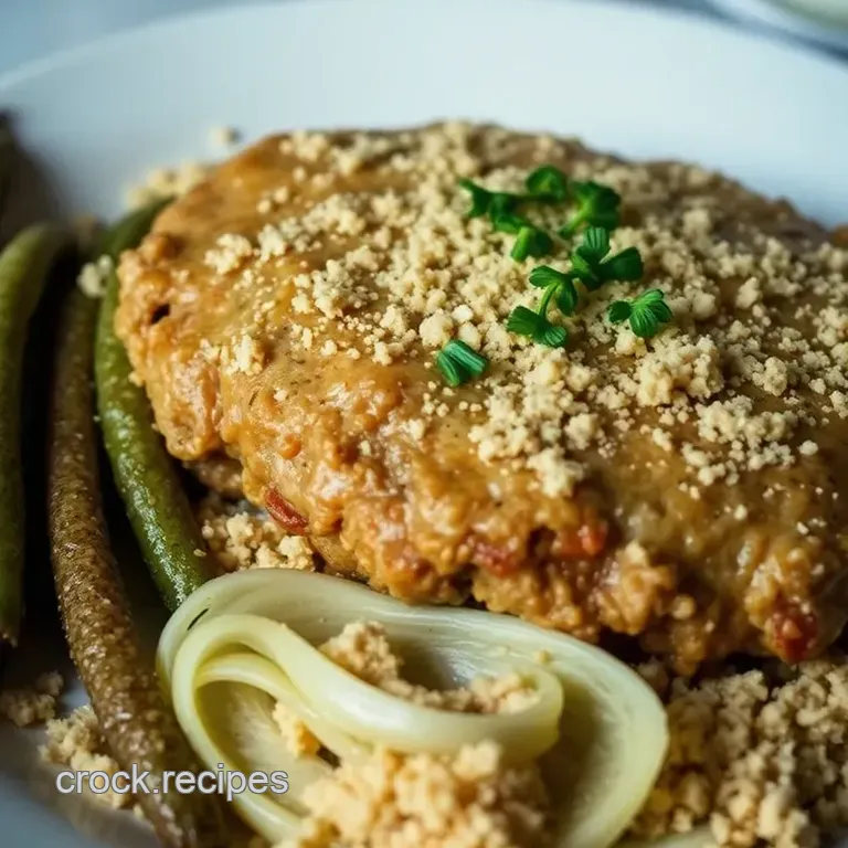 Classic Salisbury Steak with Ground Chicken presentation