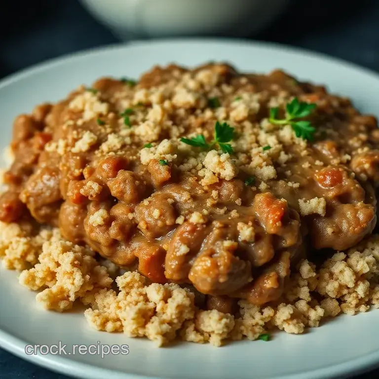 Classic Salisbury Steak with Ground Chicken