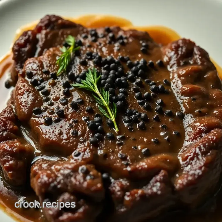 Classic Steak Au Poivre: a French Delight for the Home Cook presentation