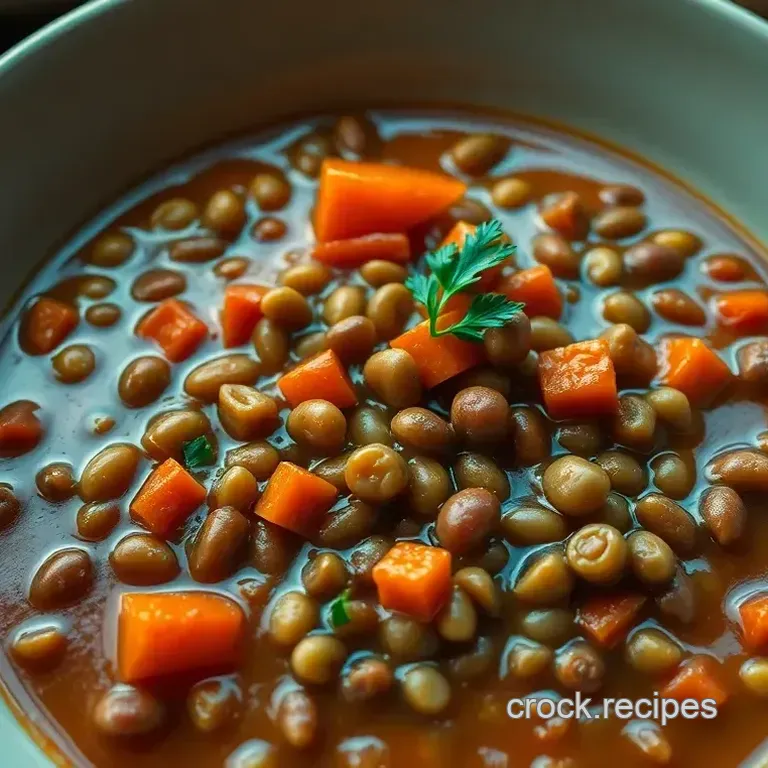 Comfort in a Bowl: Slow Cooker Lentil Bean Soup