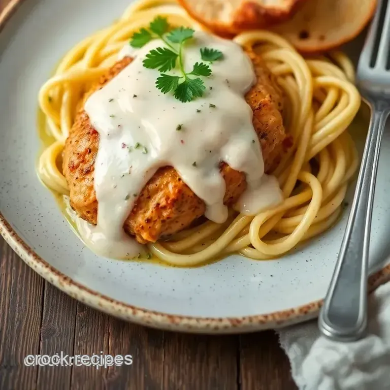 Zesty Cajun Chicken with Creamy Alfredo Sauce presentation