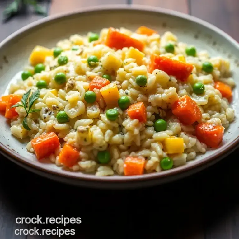 Creamy Veggie Risotto: A 40-Minute Delight presentation