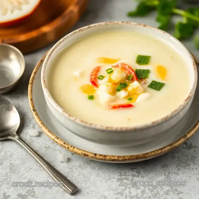 Quick & Flavorful Hot & Sour Coconut Soup in 30 Minutes presentation