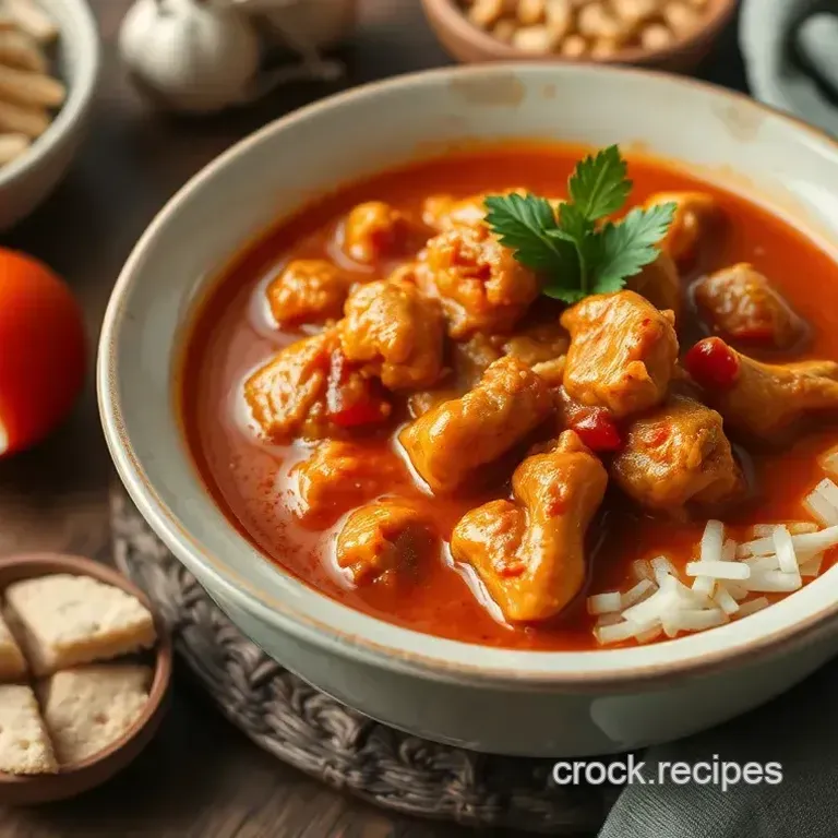 Easy & Hearty Cook Spicy Chicken Stew with Peanut Flavor: A Family Favorite!