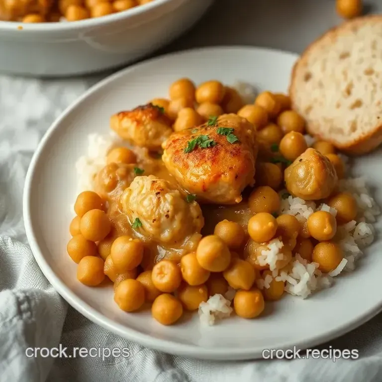 Savory Chicken & Chickpea Casserole: A Comforting Weeknight Dish presentation