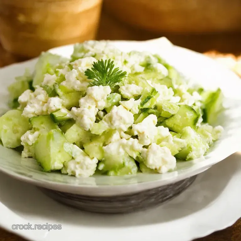 Cool As a Cucumber Cottage Cheese Salad Sensation presentation