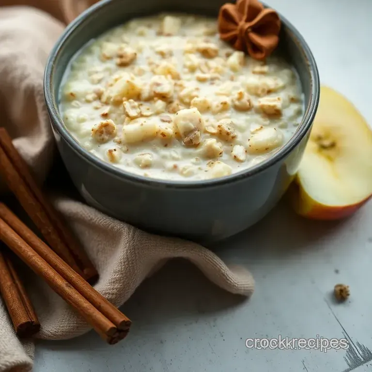 Cozy Apple Cinnamon Overnight Oats presentation