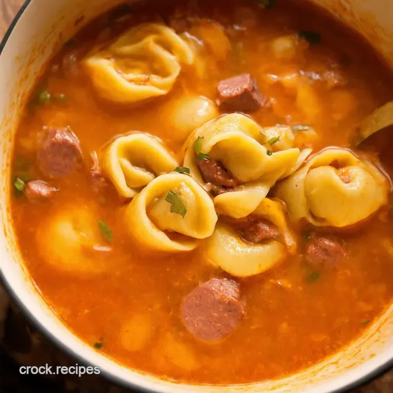 Cozy Sausage Tortellini Soup a Weeknight Winner presentation