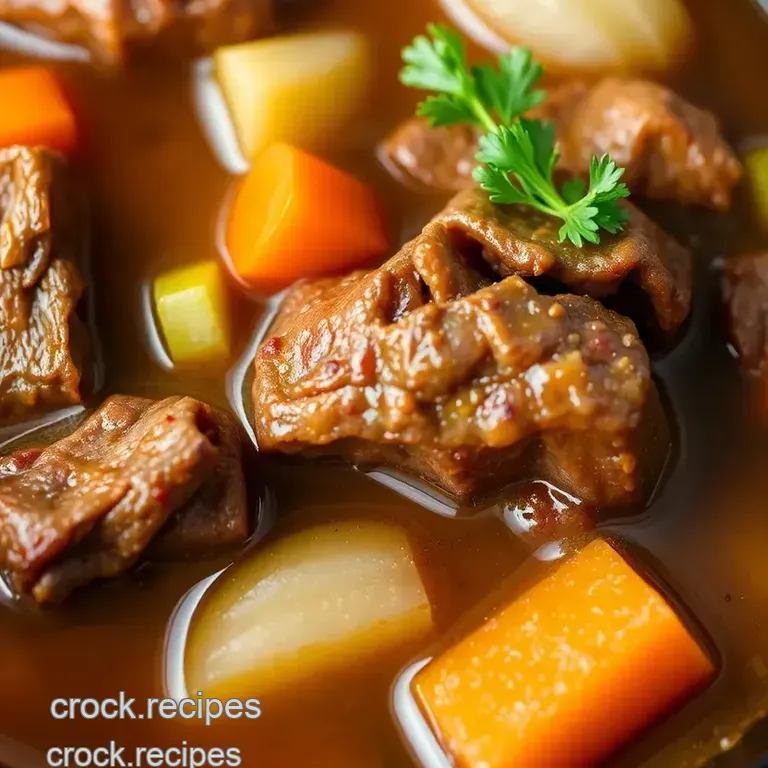 Slow Cooker Bone Broth Soup presentation