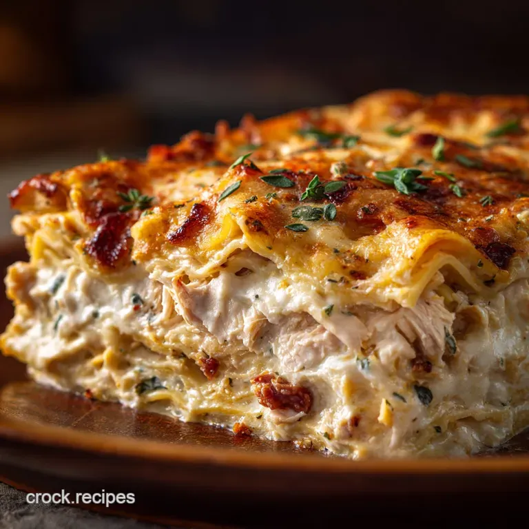Crack Chicken Lasagna Casserole: the Ultimate Cheesy Dream Family Favourite presentation