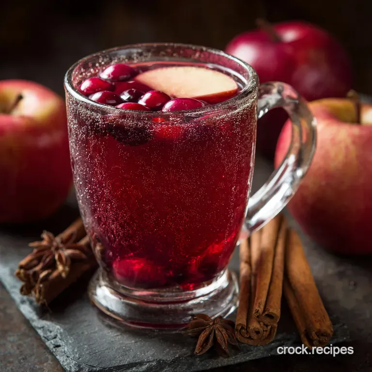 Cranberry Apple Cider Detox Drink: the Best Warm Fall Tonic Recipe presentation