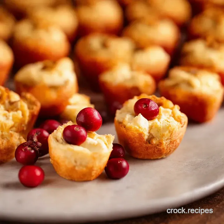 Cranberry Brie Bites presentation