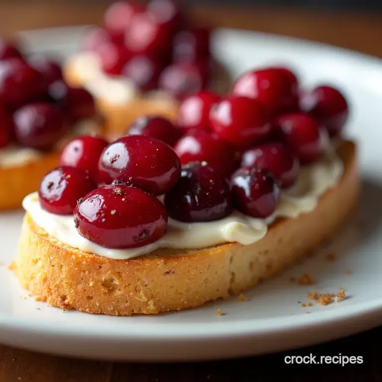 Cranberry Brie Crostini A Festive Bite of Bliss