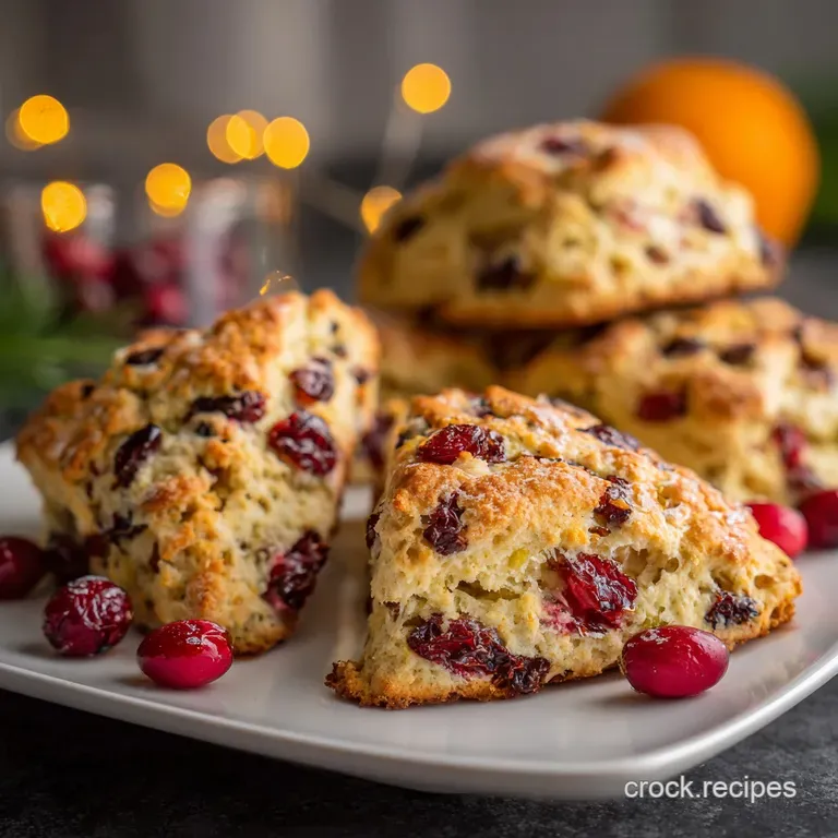 Cranberry Orange Scones: Flaky & Zesty