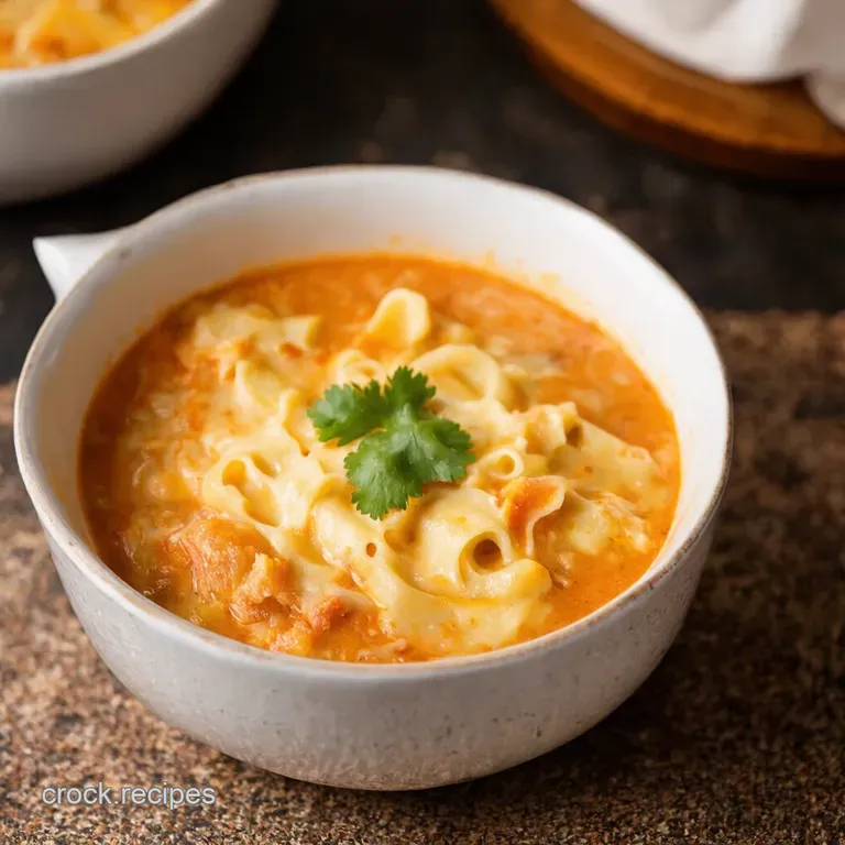 Creamy Alfredo Lasagna Soup presentation