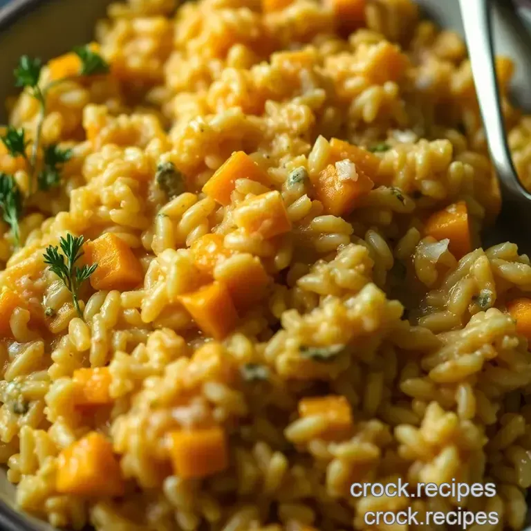 Creamy Butternut Squash Risotto presentation