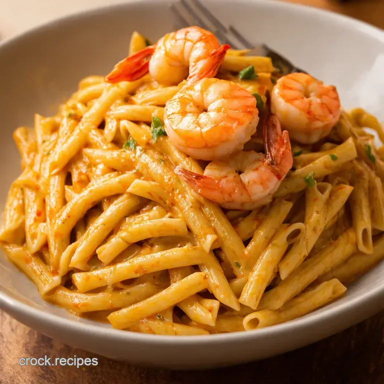 Creamy Cajun Shrimp Pasta A Taste of the Bayou presentation