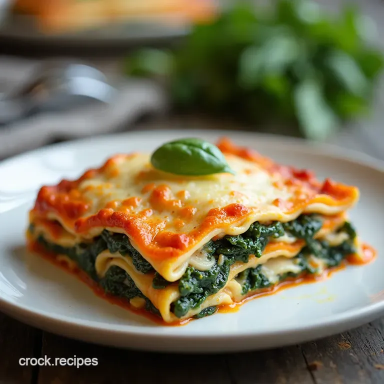 Creamy Chicken and Spinach Lasagne