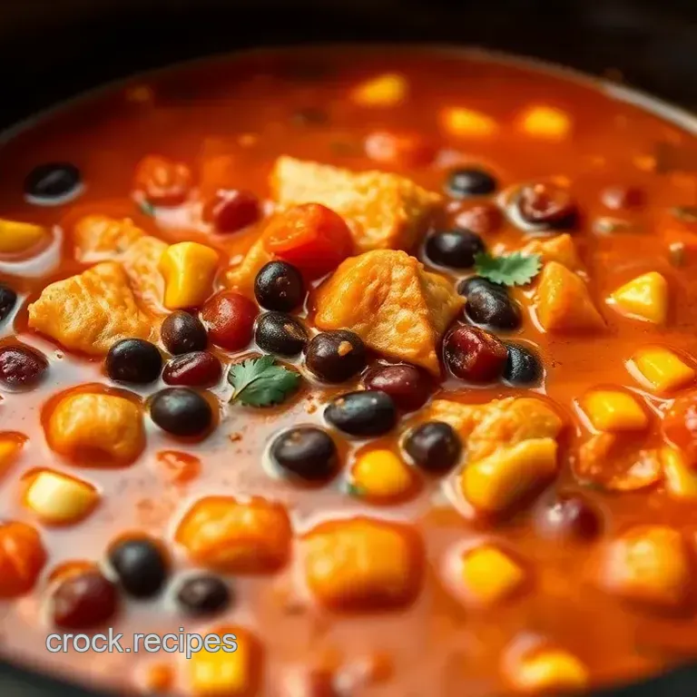 Creamy Chicken Enchilada Soup: Effortless Comfort in Your Crock Pot