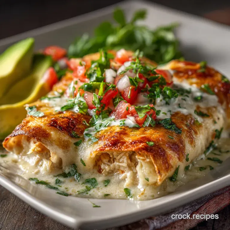 Ultimate Creamy Chicken Enchiladas Suizas Proper Comfort Food presentation