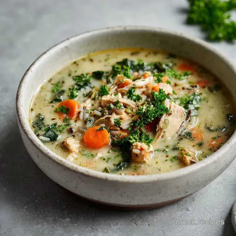 Creamy Chicken Rice Soup: Velvety Broth
