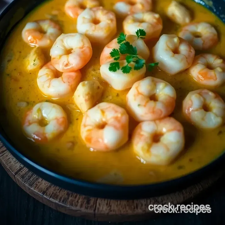 Creamy Coconut Shrimp Curry: A Flavorful Escape presentation