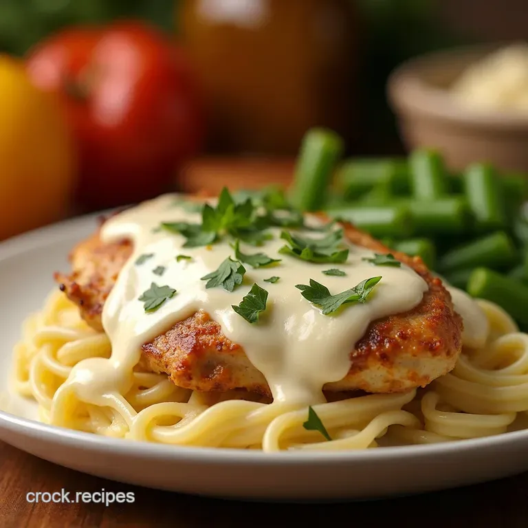 Creamy Crockpot Ranch Chicken presentation