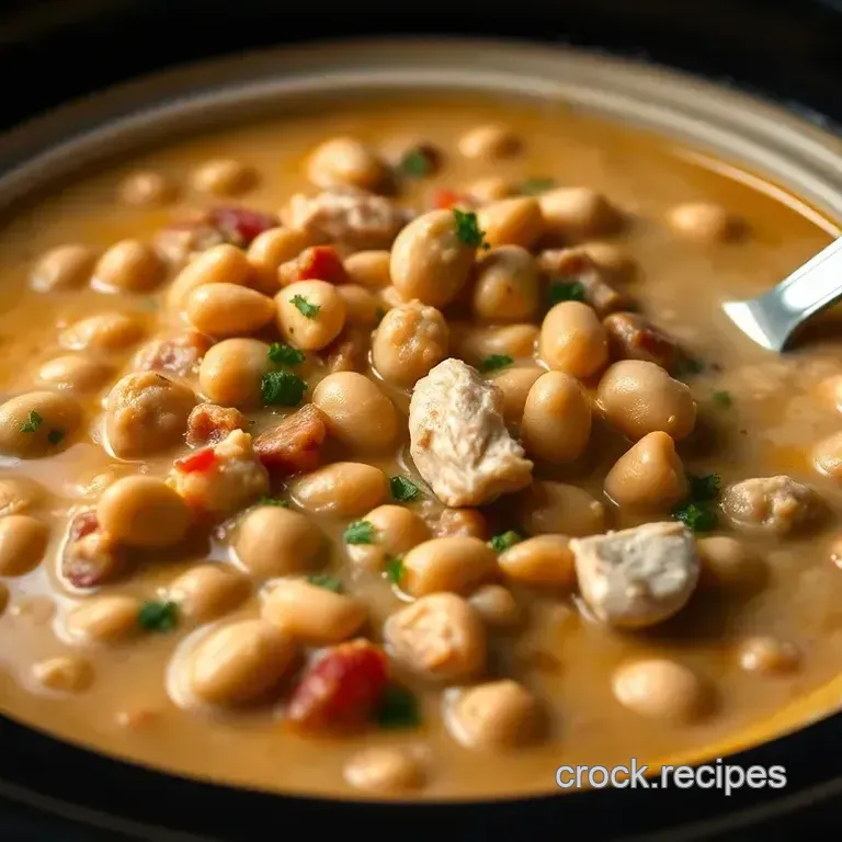Creamy Crockpot White Chicken Chili