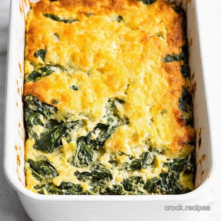 Creamy Dreamy Baked Spinach Casserole