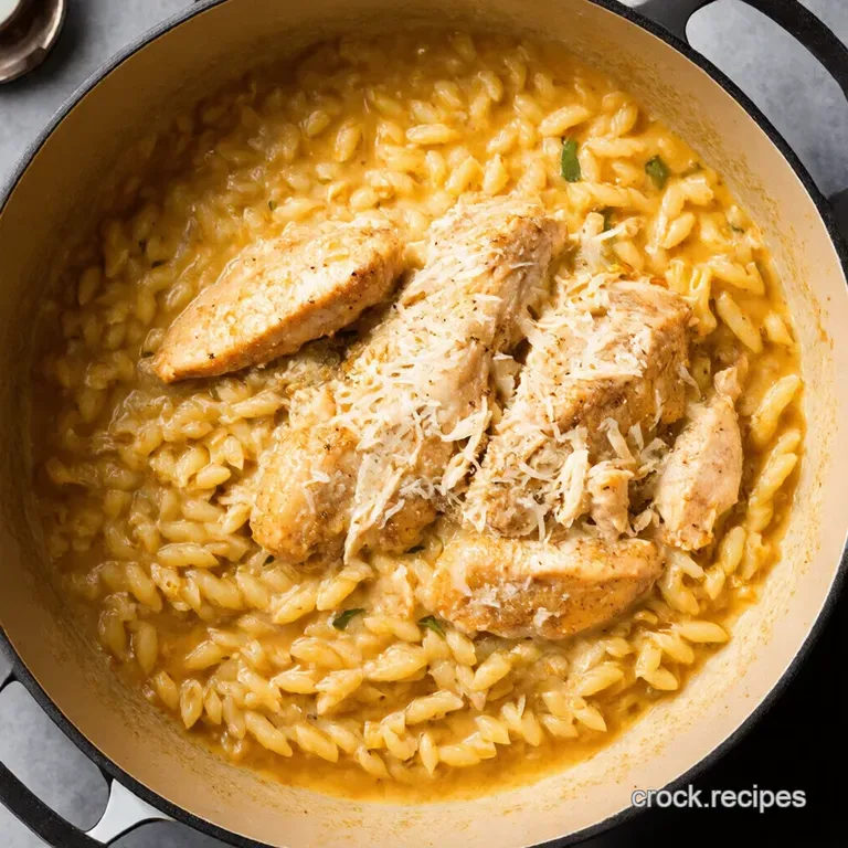 Creamy Dreamy Chicken Parmesan Orzo