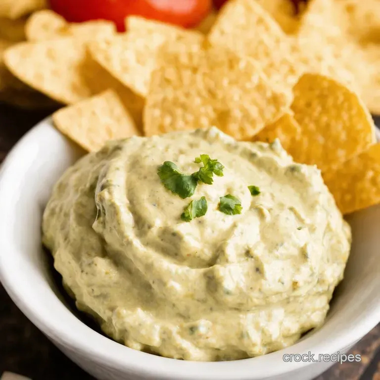 Creamy Dreamy Healthy Ranch Dip presentation