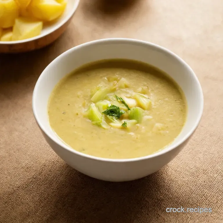Creamy Dreamy Potato and Leek Soup a Hug in a Bowl presentation