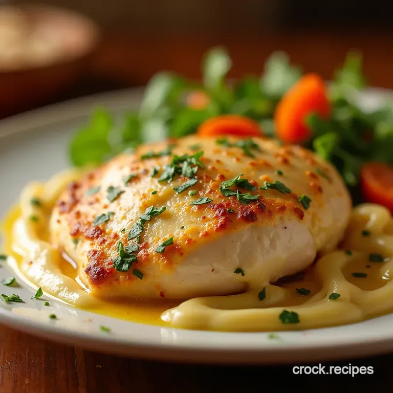 The 30Minute Bistro Hit UltraCreamy Garlic Parmesan Chicken presentation