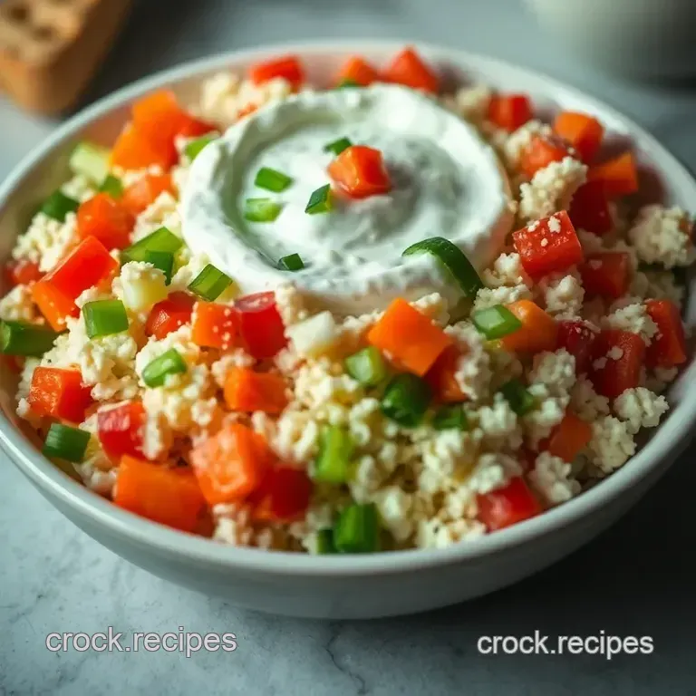 Creamy Greek Yogurt Veggie Dip: Fresh Flavorful and Fabulous! presentation