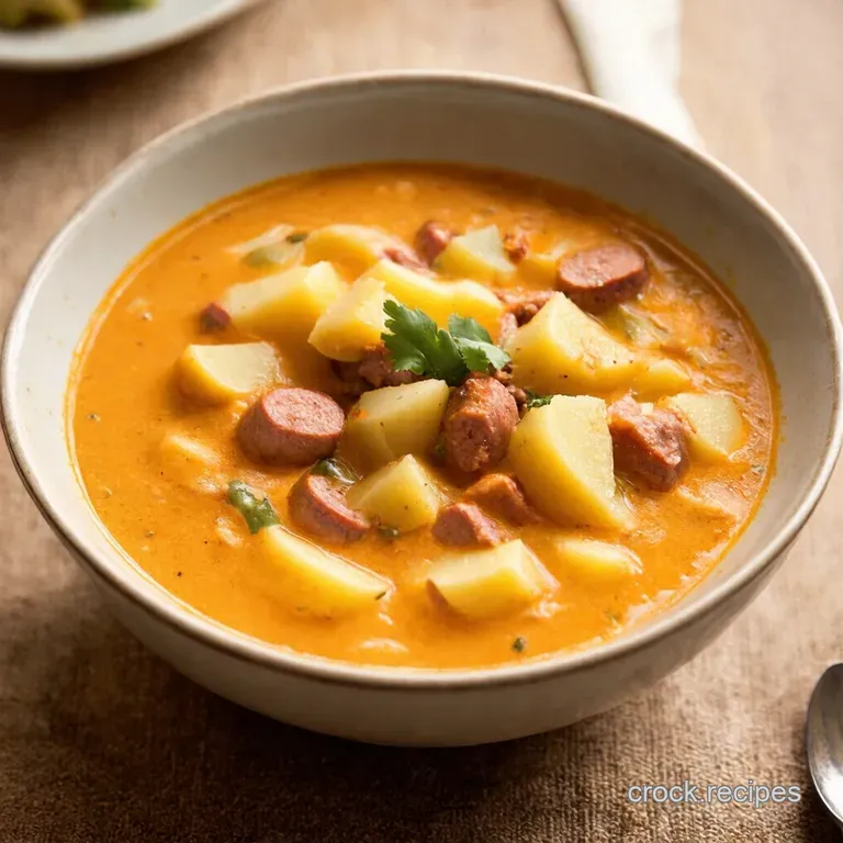 Creamy Italian Sausage and Potato Soup presentation