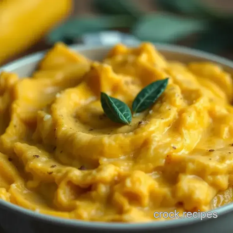 Creamy Mashed Butternut Squash with Sage Butter